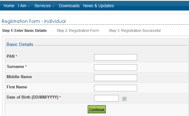 Income Tax Registration