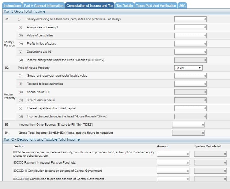 Income Tax Return (ITR-1)