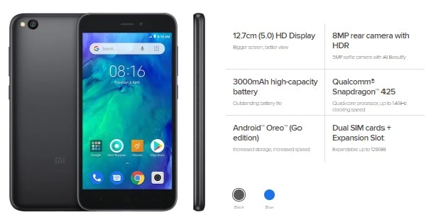 Redmi Go: Budget “Android Go” Smartphone